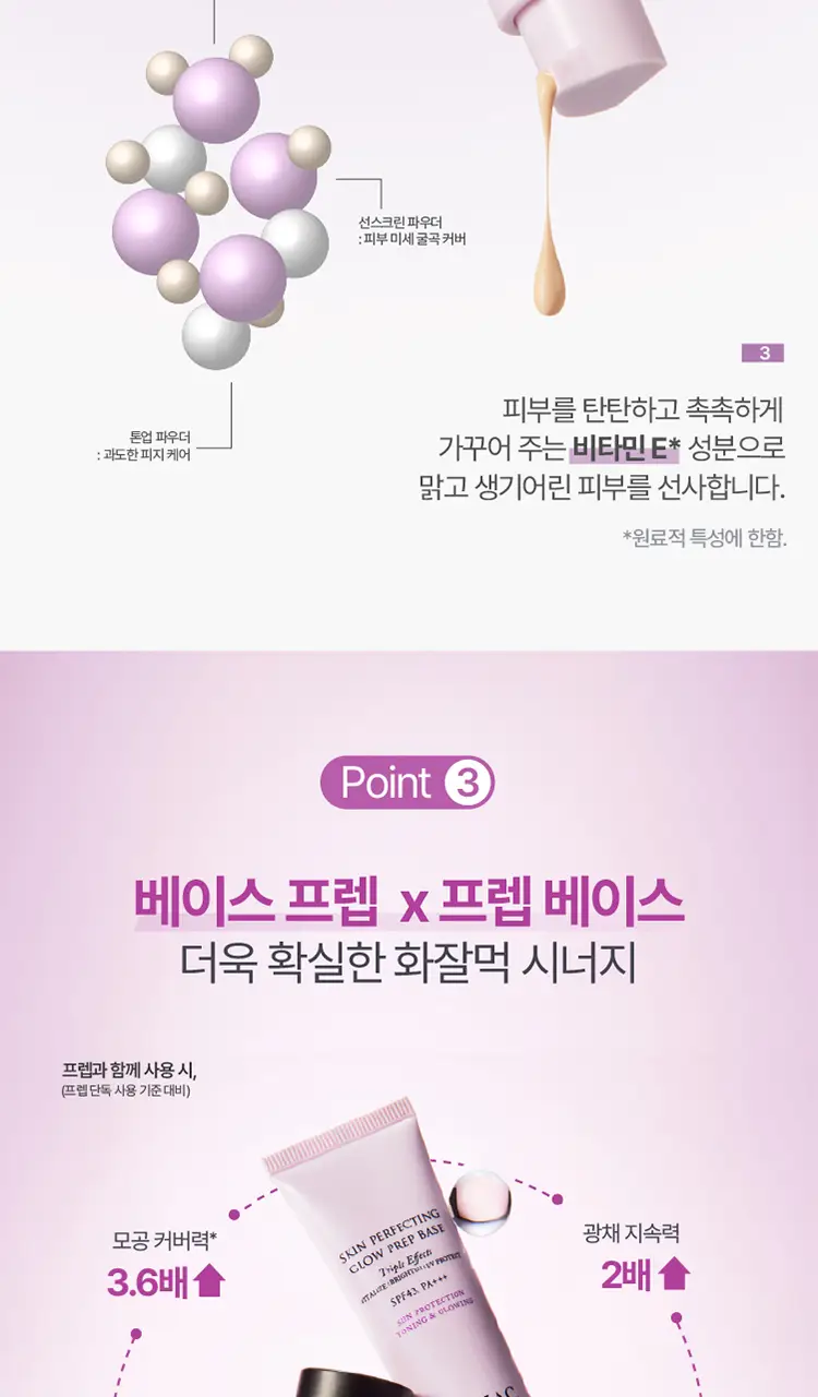[톤업 선베이스] 연작 스킨 퍼펙팅 글로우 프렙 베이스 30ml 상세페이지 7